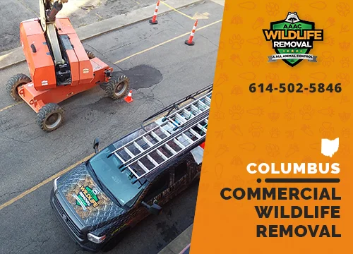 Commercial Wildlife Removal truck in Columbus